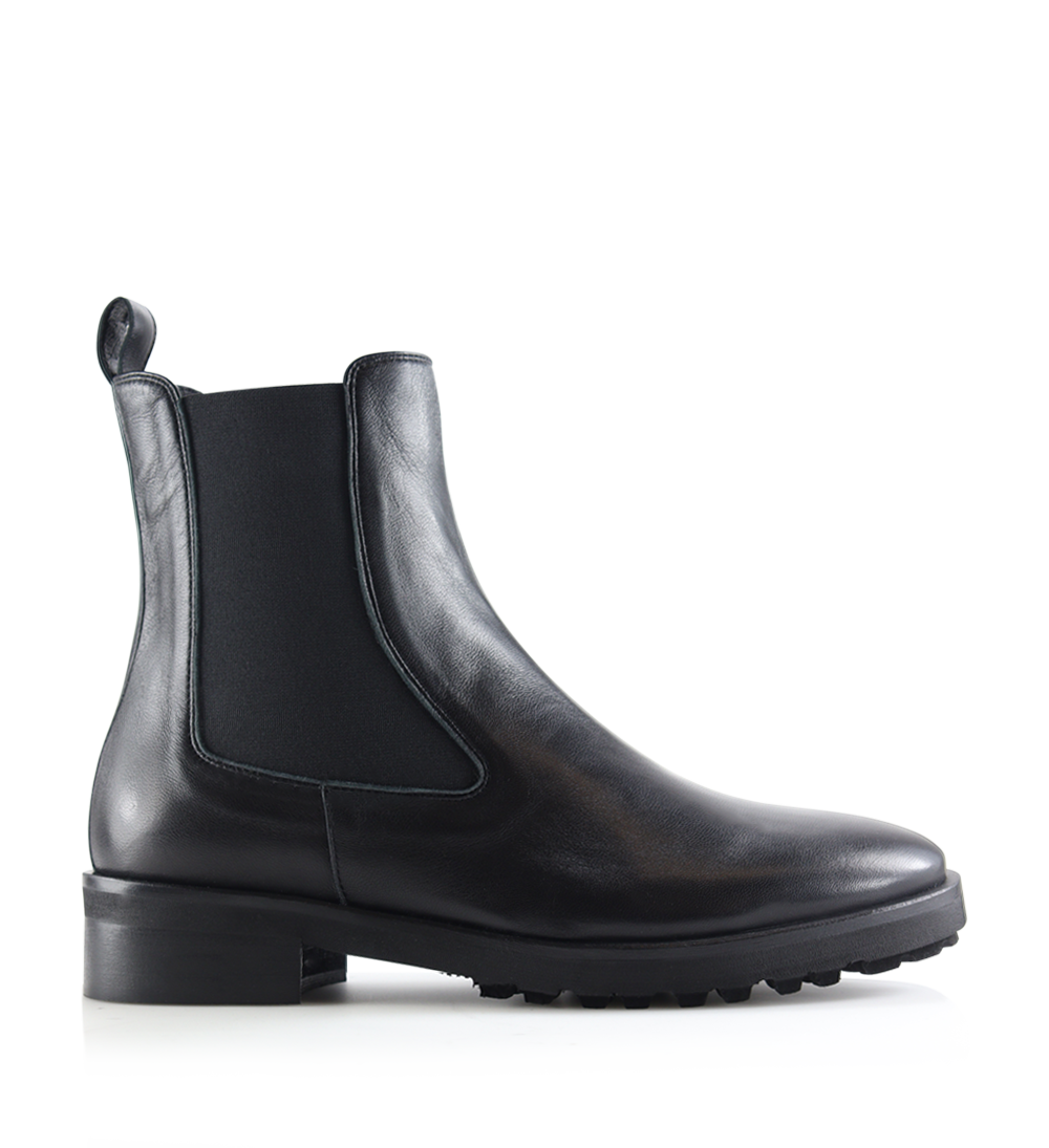 Annie chelsea boots, black leather