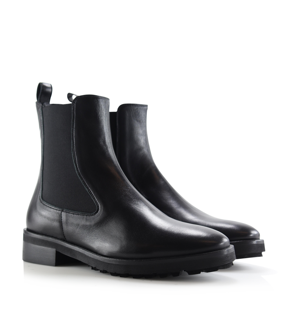 Annie chelsea boots, black leather