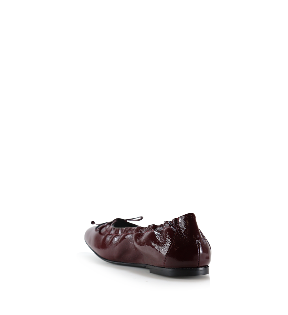 Brigitte ballerinas, bordeaux patent