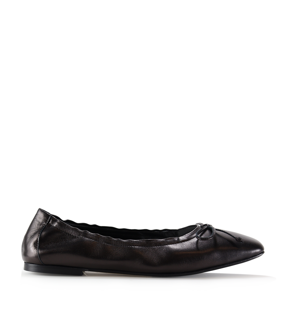 Brigitte ballerinas, black leather