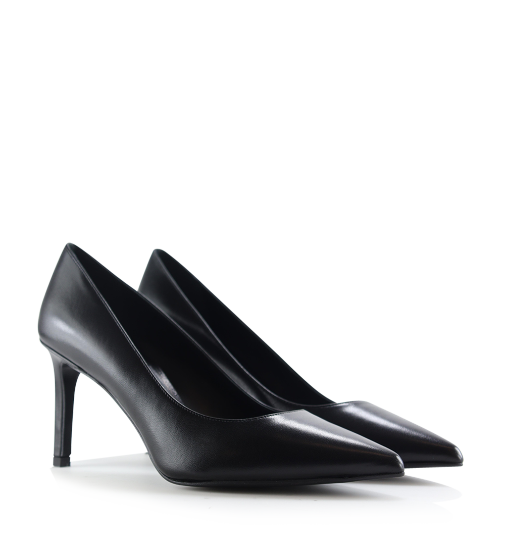 Carolina 70 stilettos, black leather