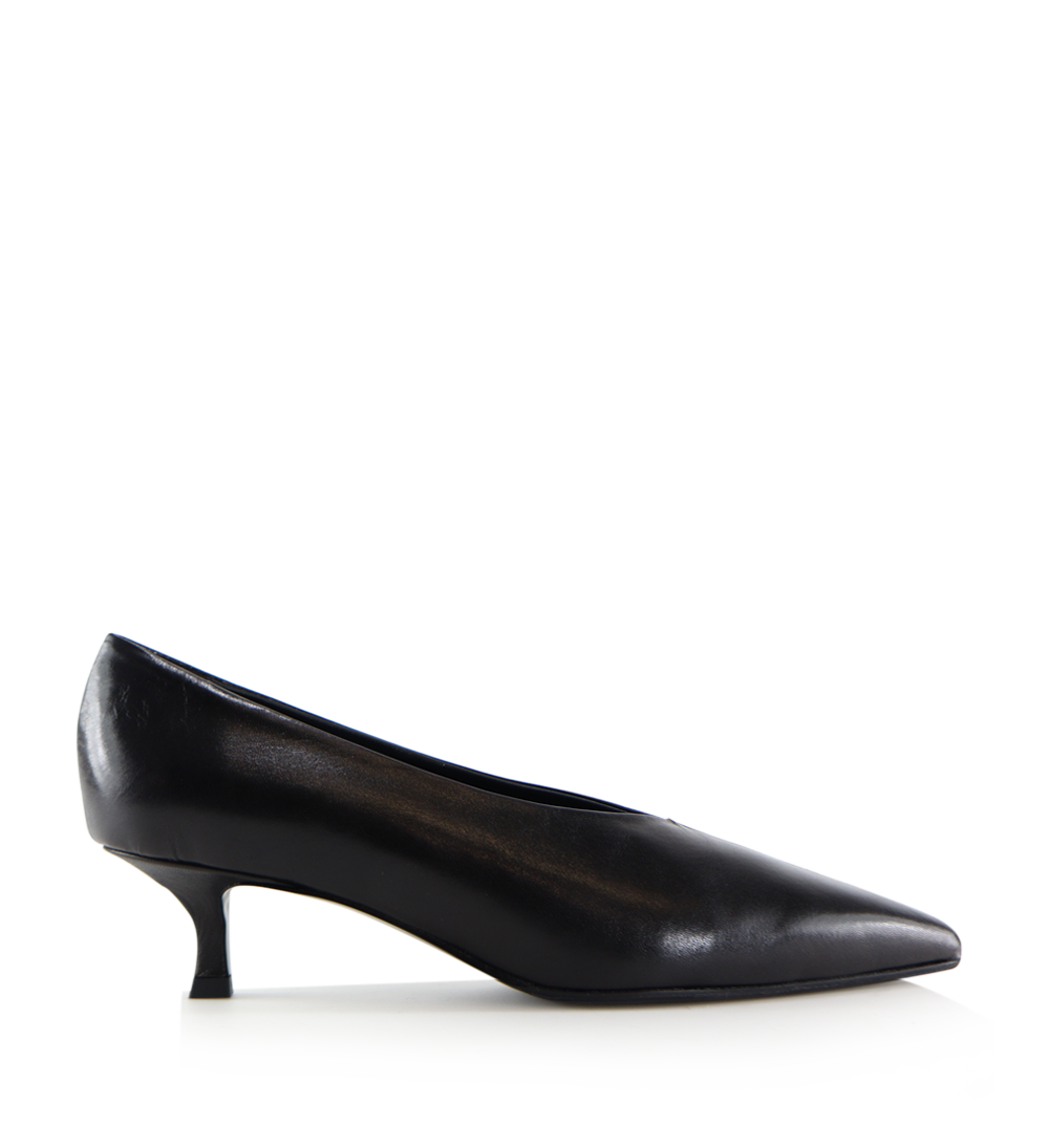 Gaia 40 stilettos, black leather