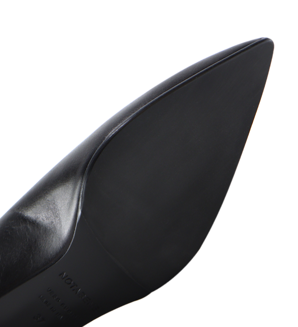 Gaia 40 stilettos, black leather