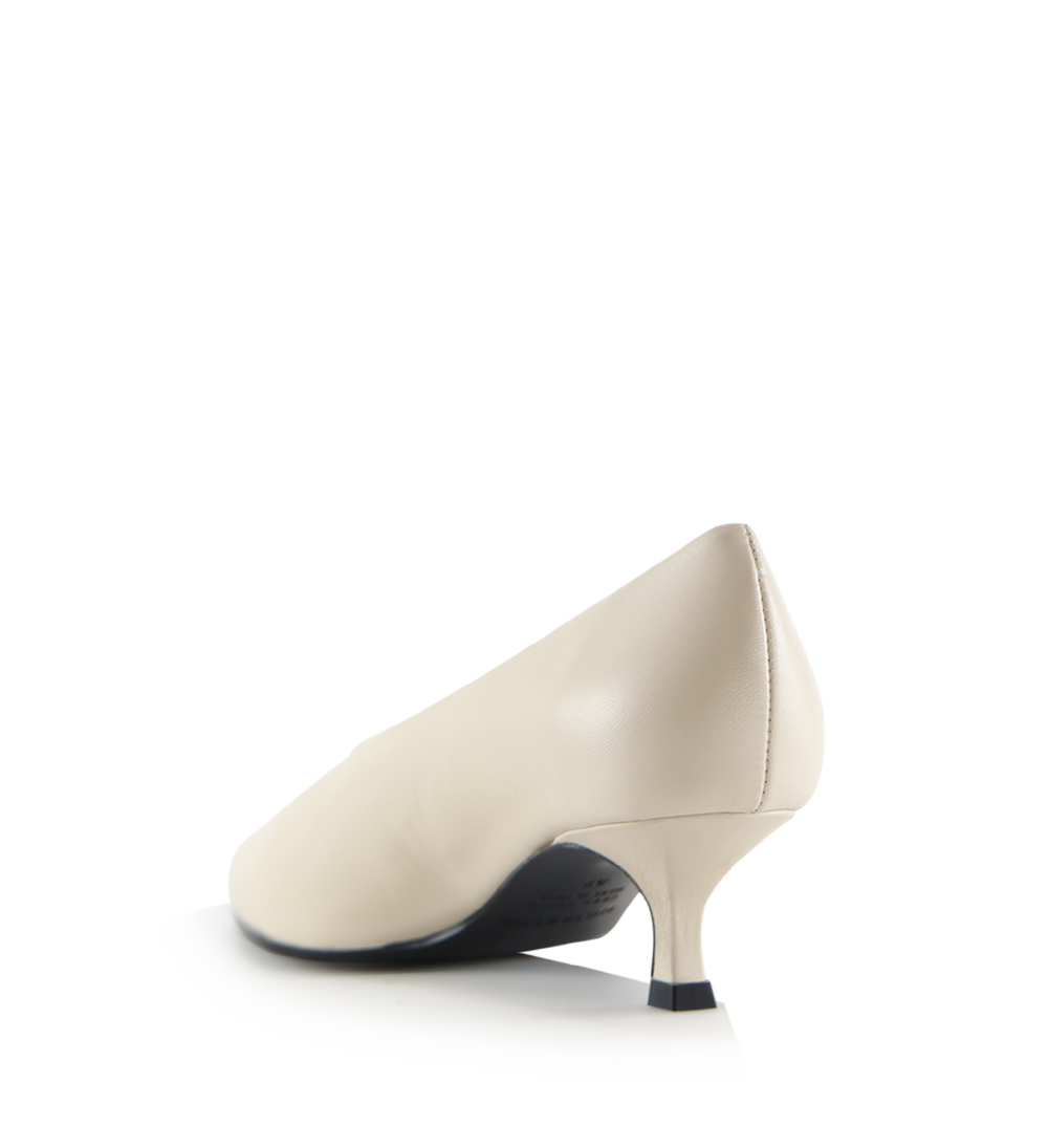 Gaia 40 stilettos, off-white leather