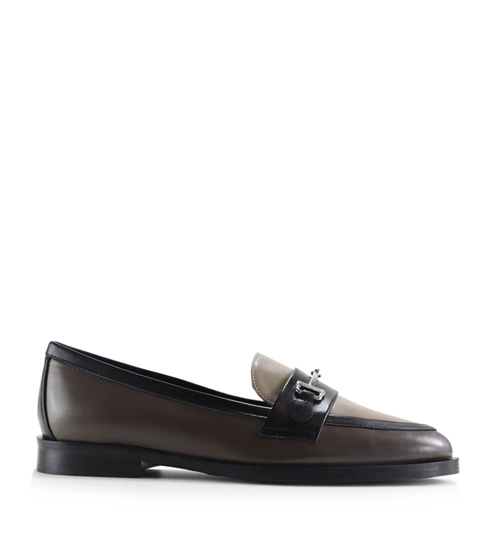 Gianella loafers, multi grey leather