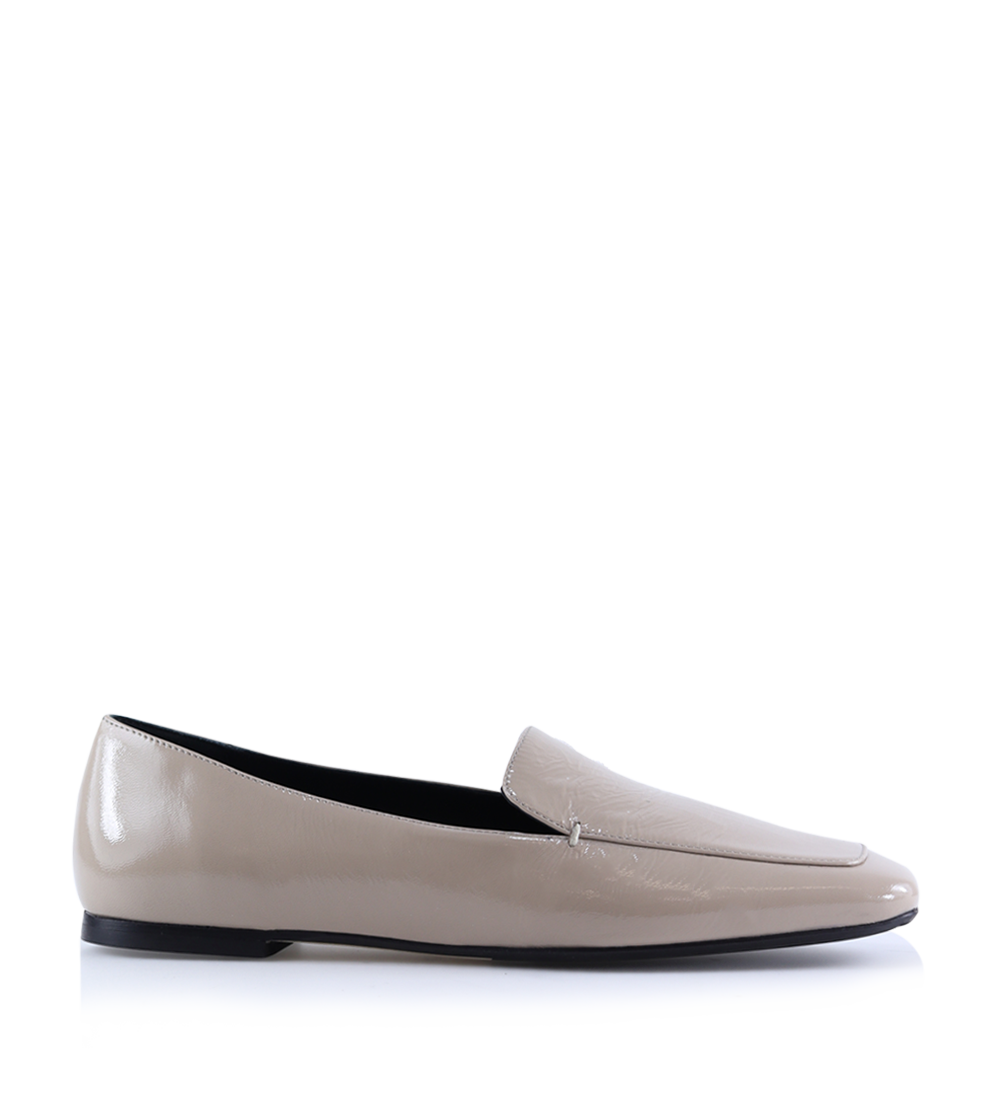 Barbara loafers, nude patent