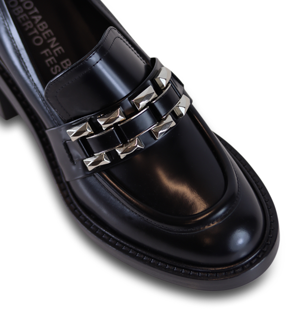 Blake loafers, black leather
