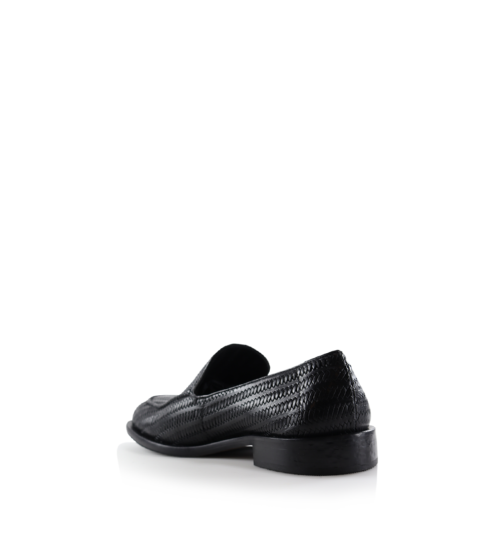 Vittorio loafers, sort læder