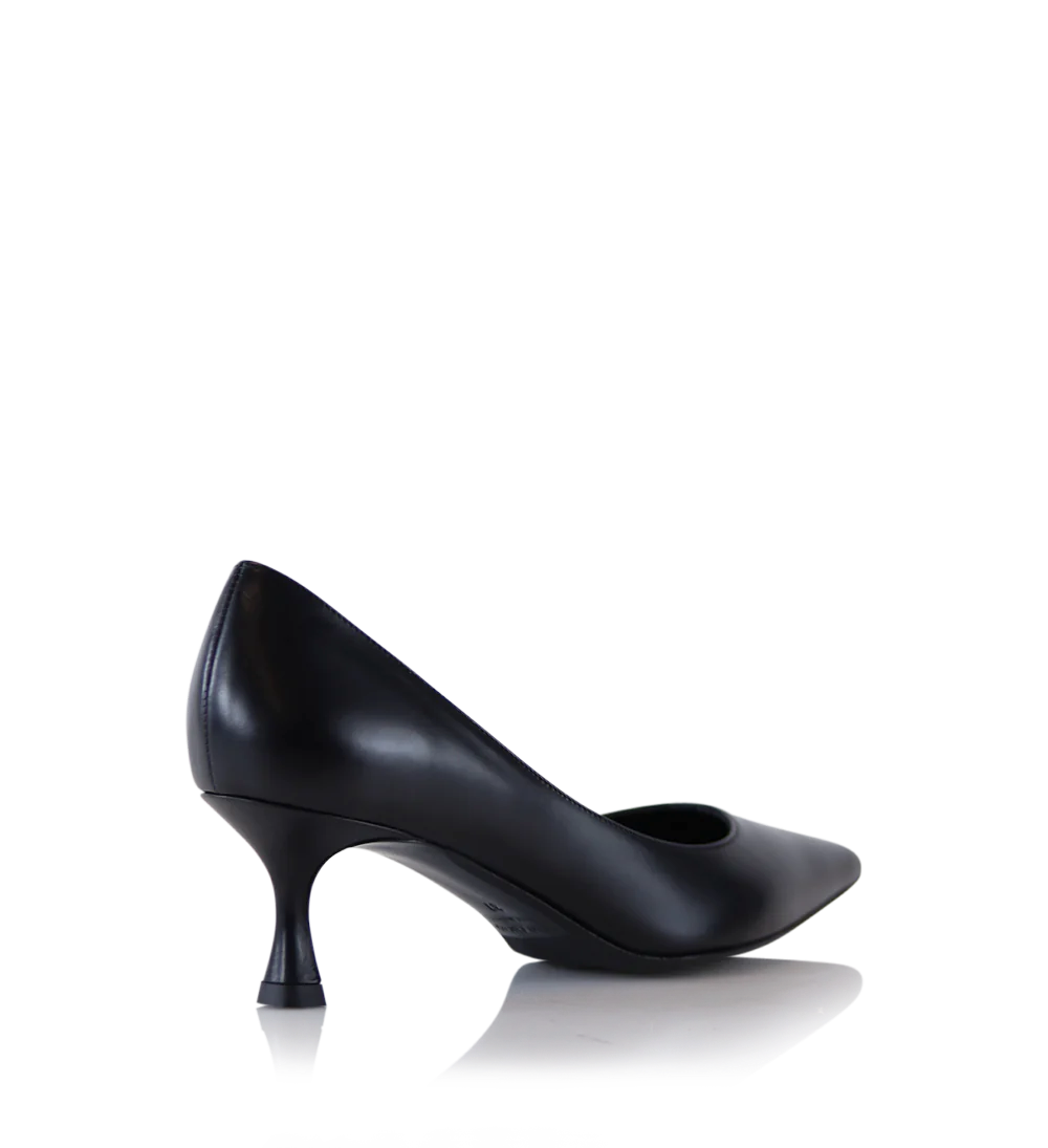 Ayoe 55 stilettos, black leather