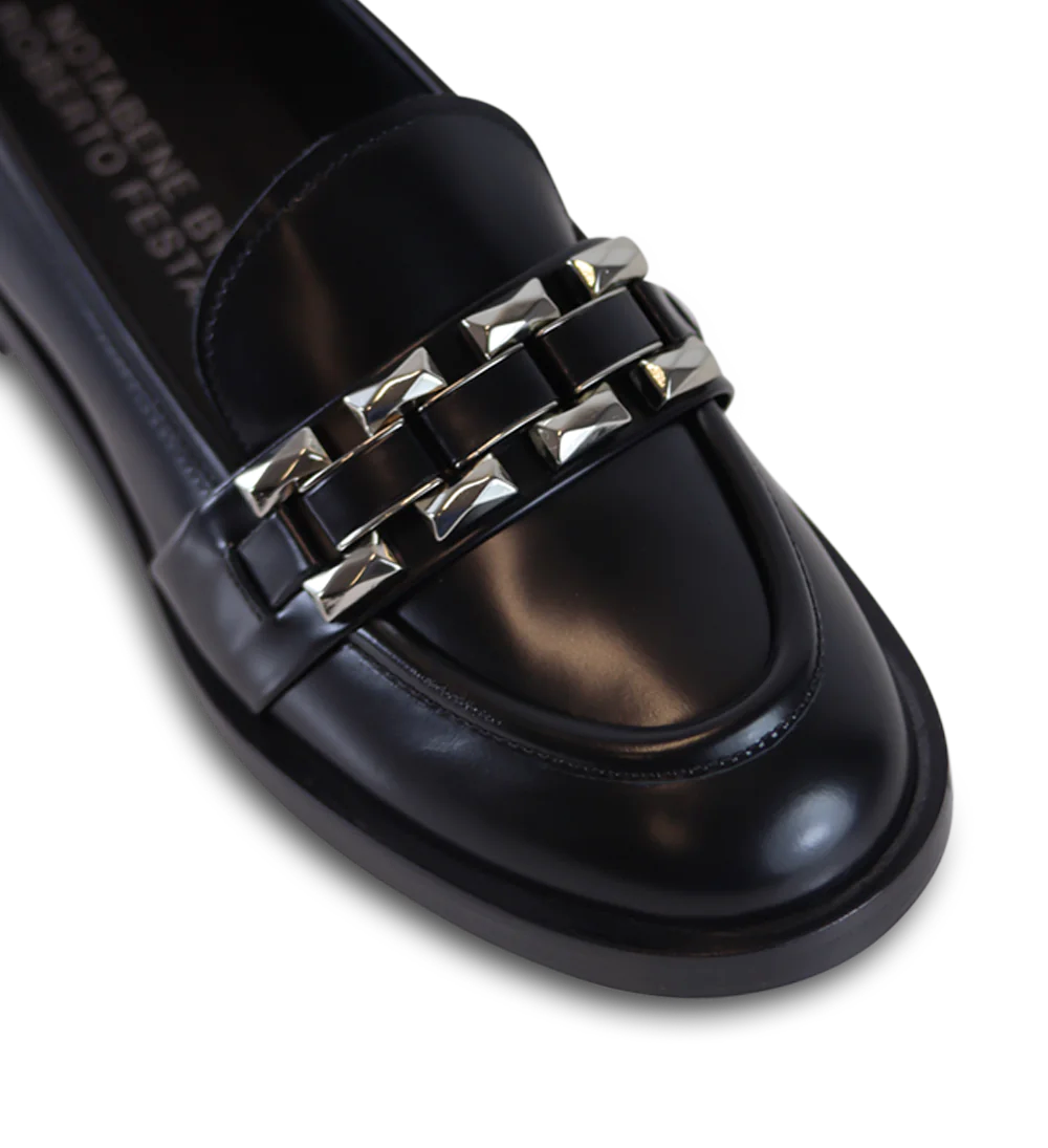 Bliss loafers, black leather