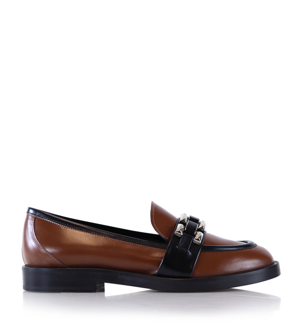 Bliss loafers, brown leather