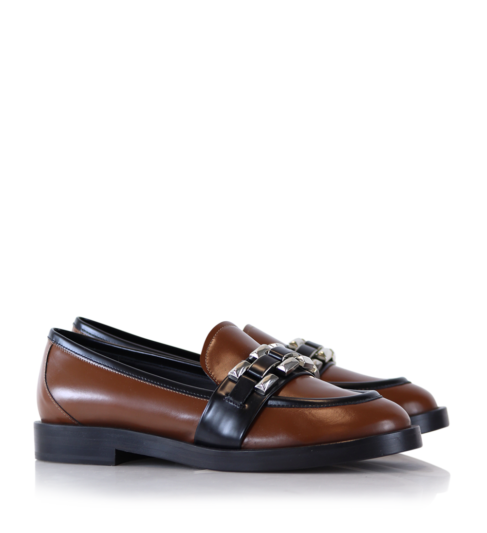 Bliss loafers, brown leather