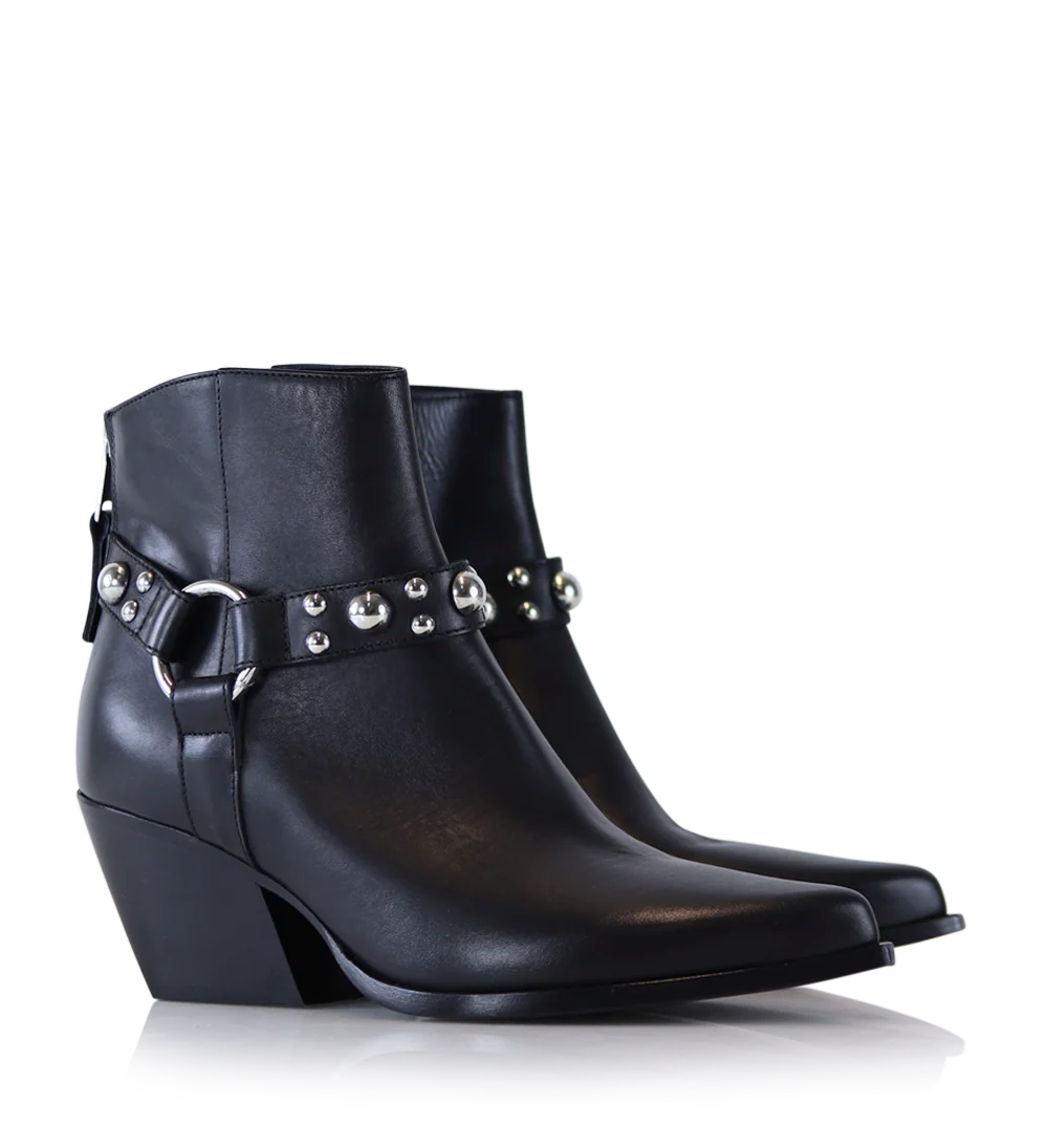 Donna boots, black leather