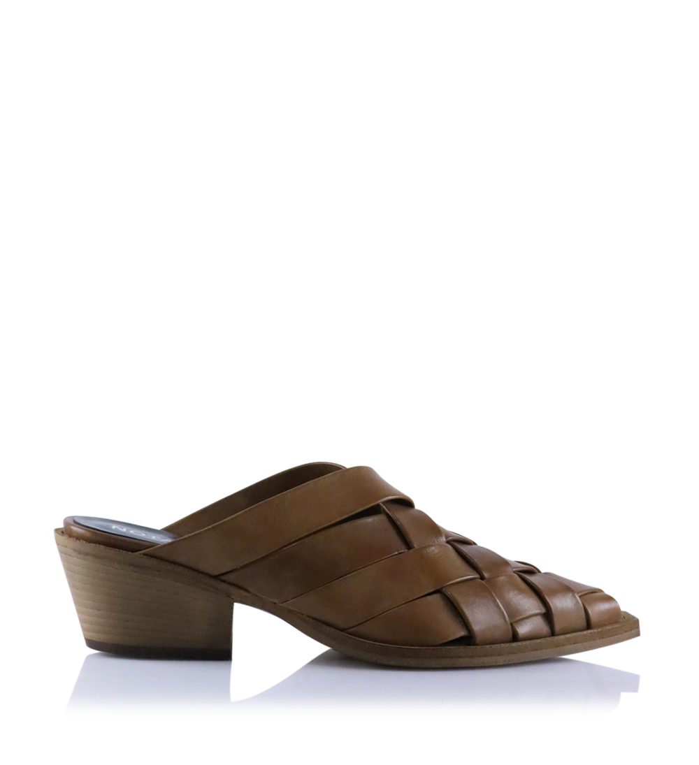 Luana sandaler, lys brun læder