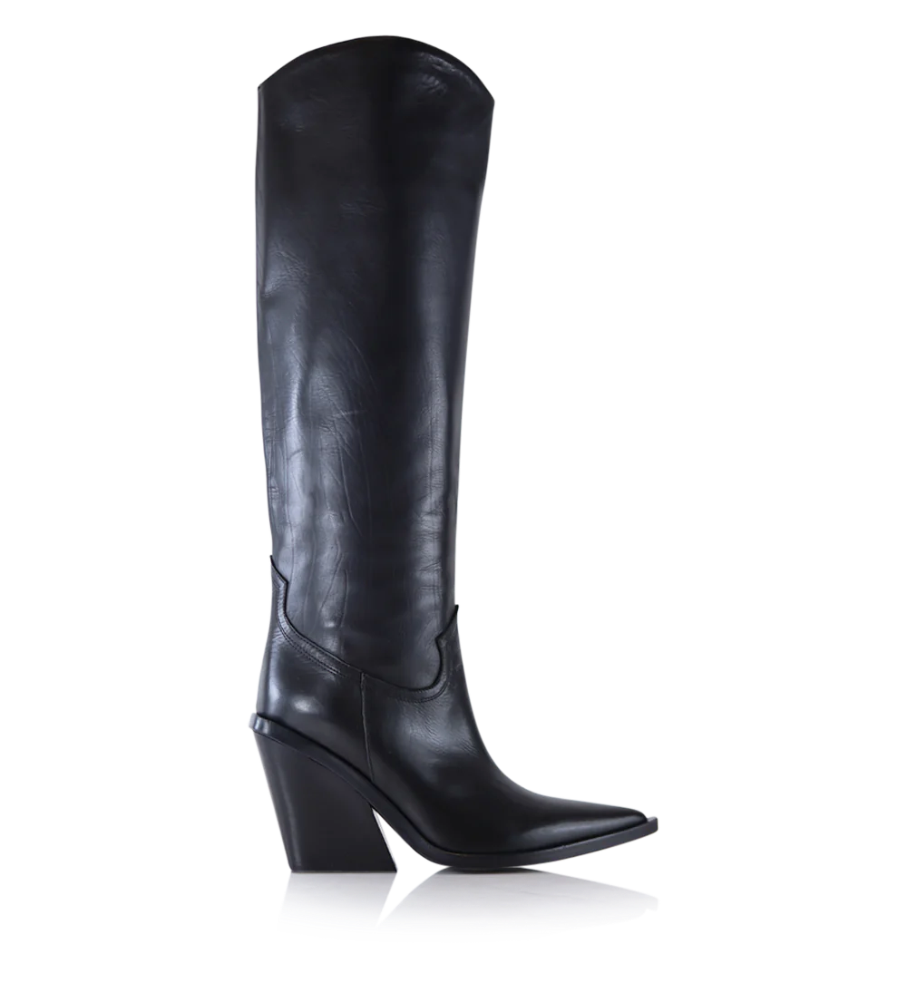 Liva boots, black leather