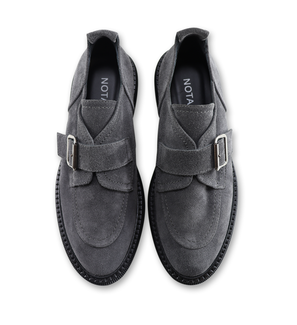 Tenora loafers, asfalt ruskind