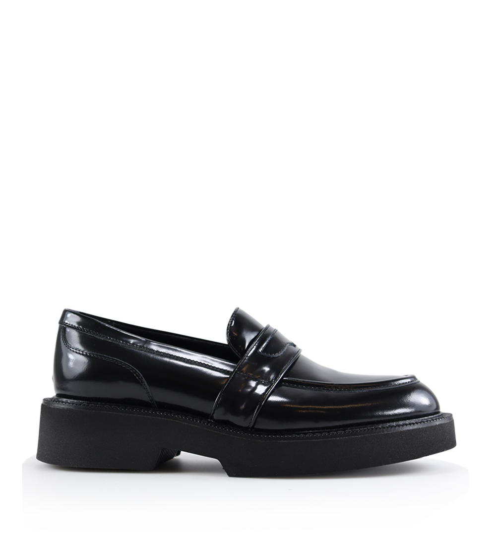 Asia chunky loafers, black leather