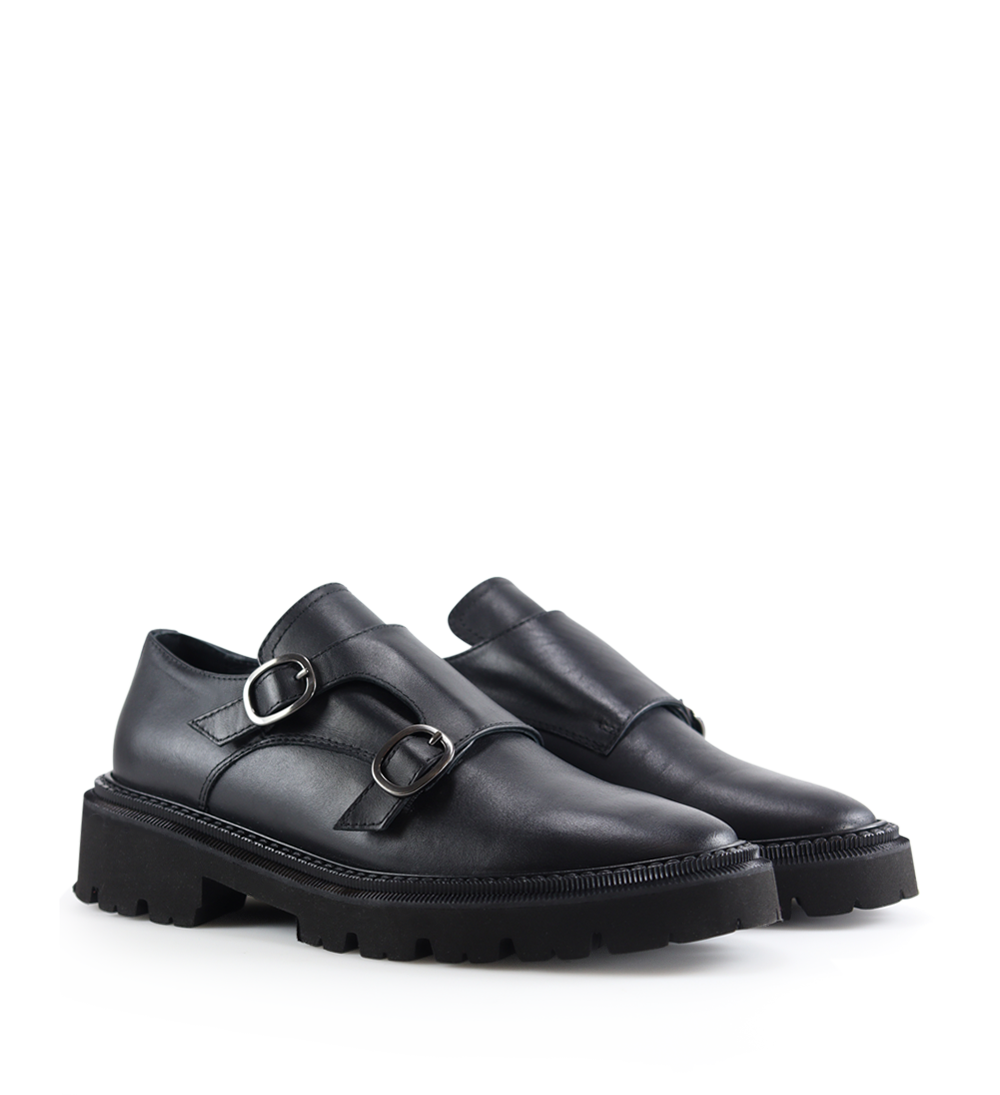 Tanya loafers, black leather