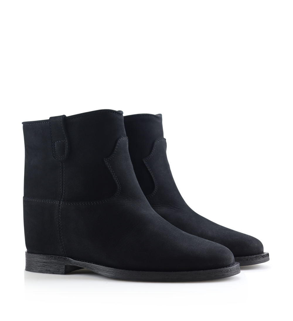 Isa boots, black nubuck