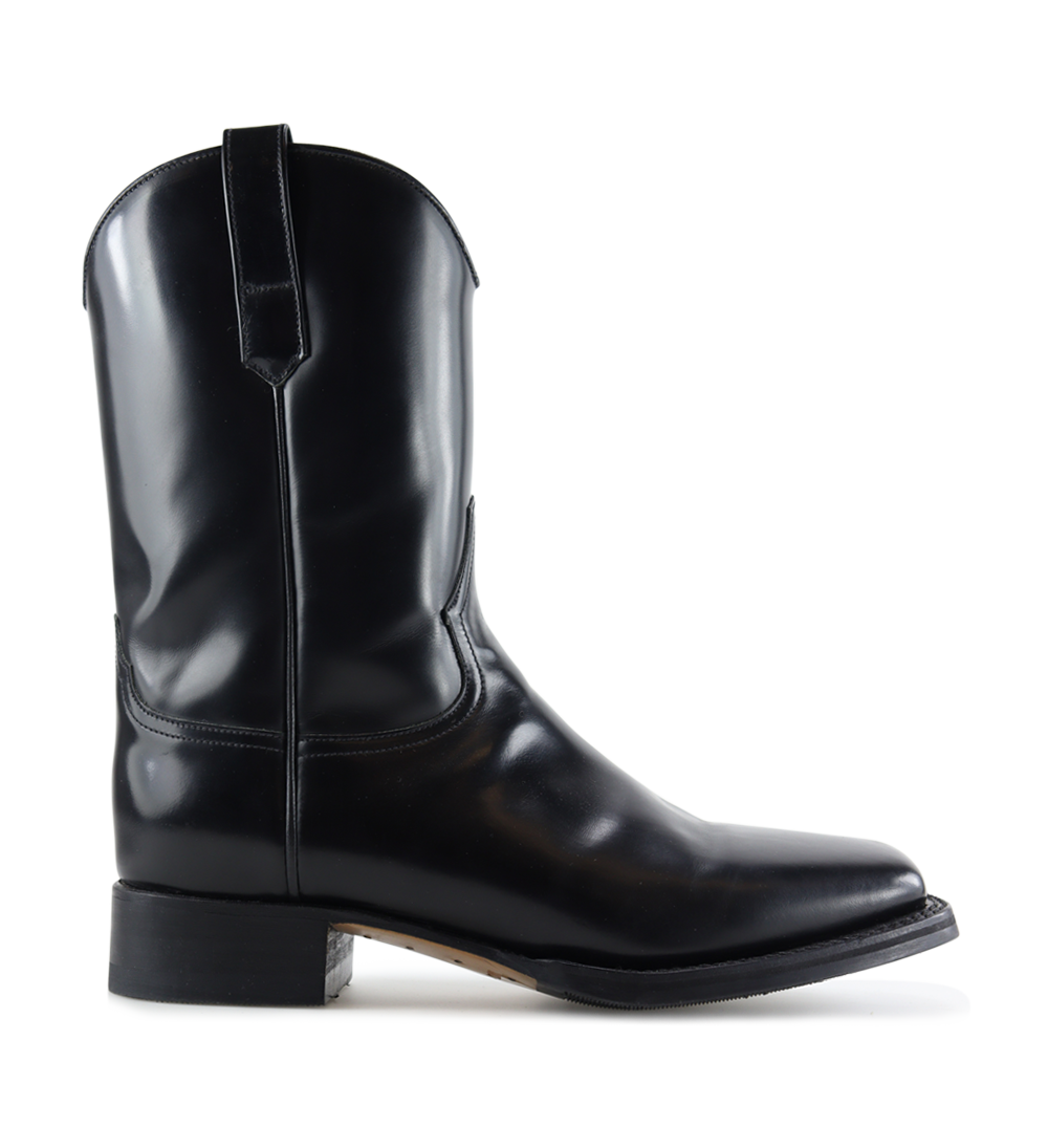 Drake biker boots, black leather