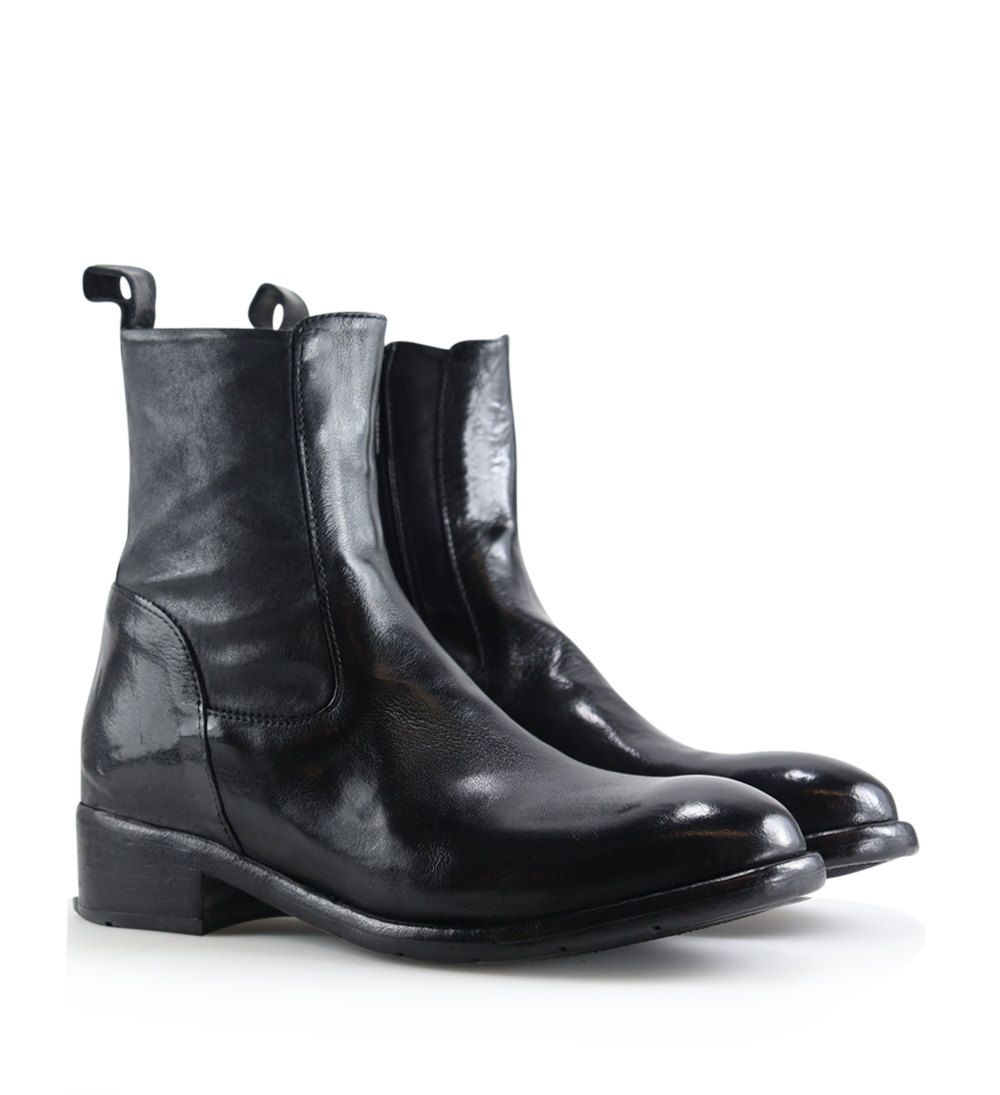 Margaret chelsea boots, black leather