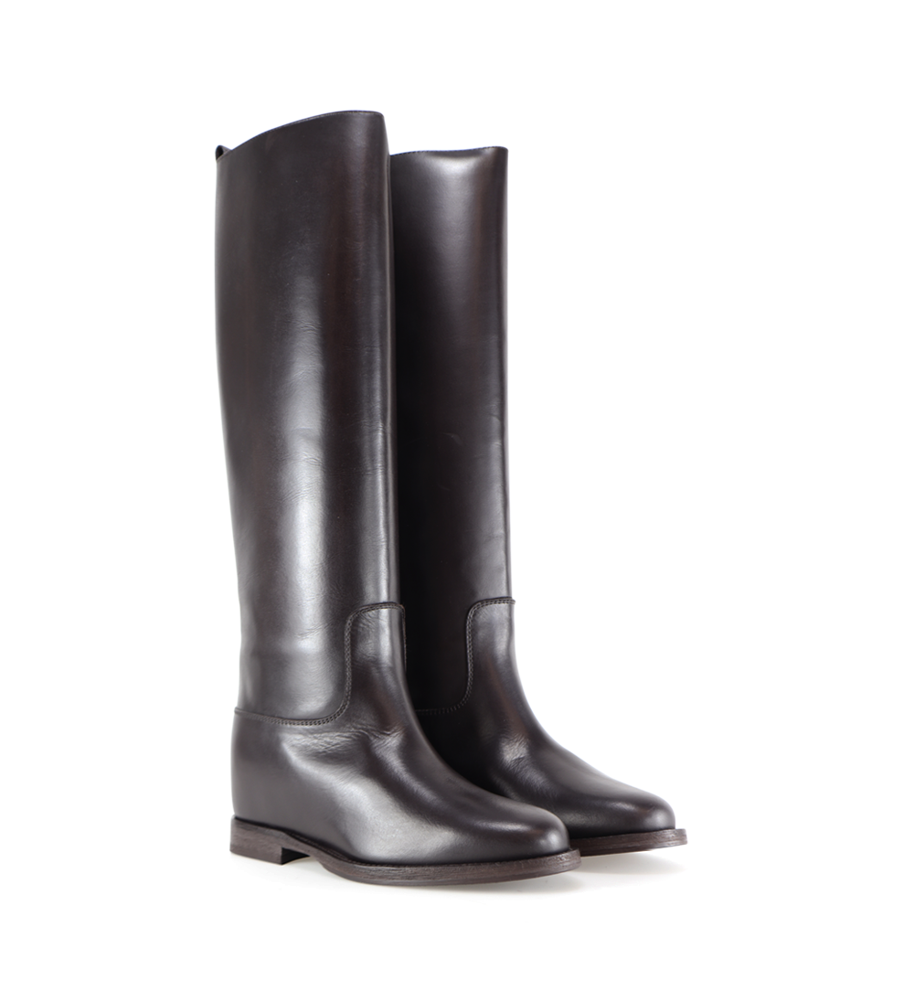Isadora boots, dark brown leather