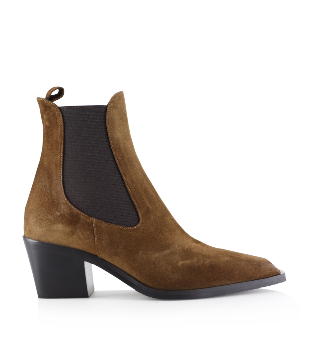 Luna 50 boots, brown suede
