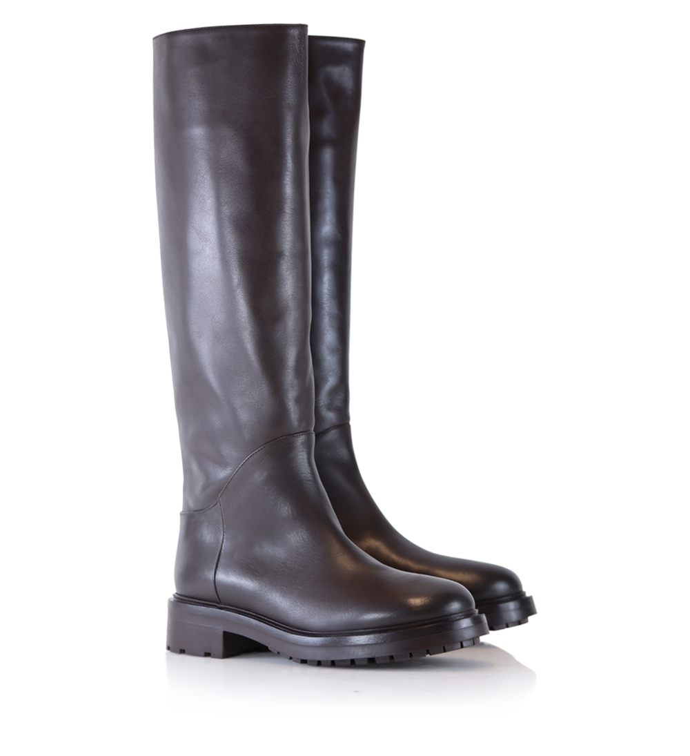 Alva ll boots, dark brown leather