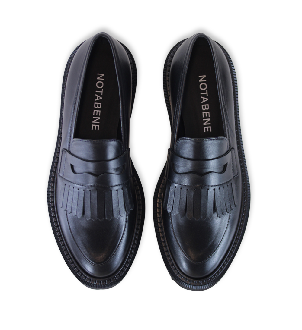 Tereza loafers, black leather