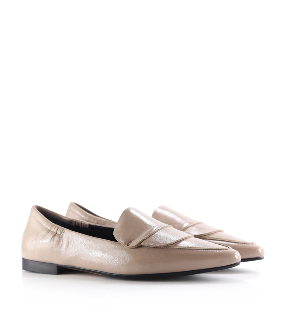 Romy II loafers, nude patent