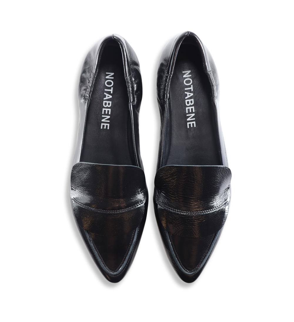 Romy II loafers, sort lak