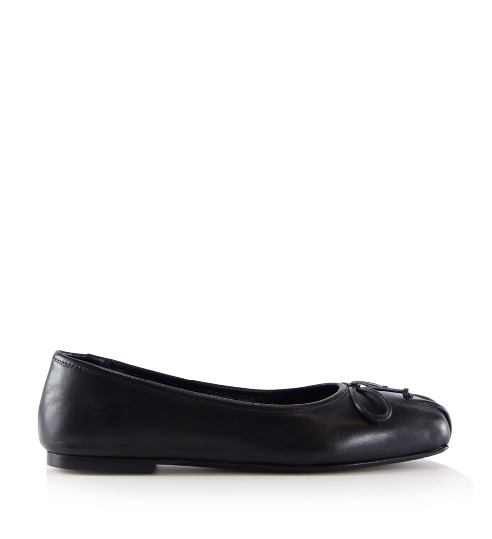Serena ballerina, black leather