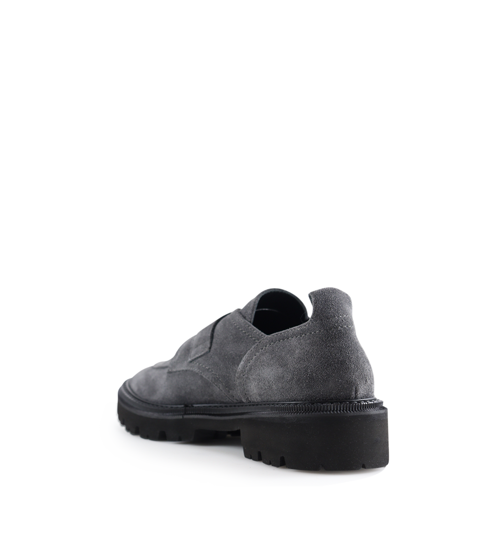 Tenora loafers, asfalt ruskind