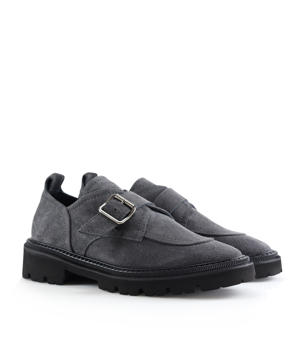 Tenora loafers, asfalt ruskind