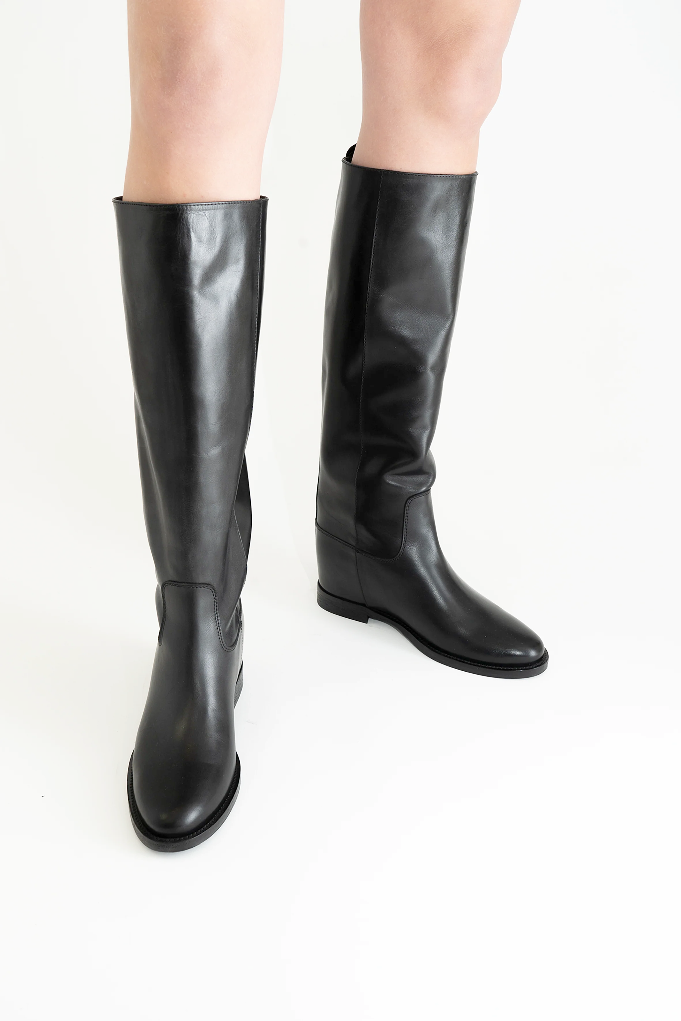 Isadora, Black Leather, Boots