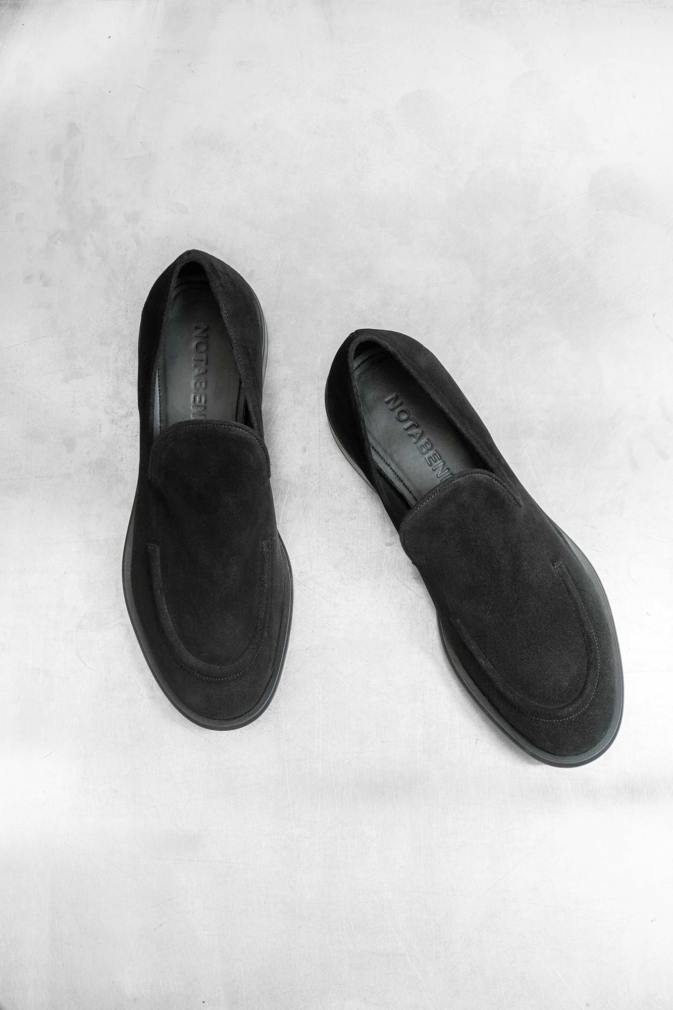 Antonio loafers, black suede