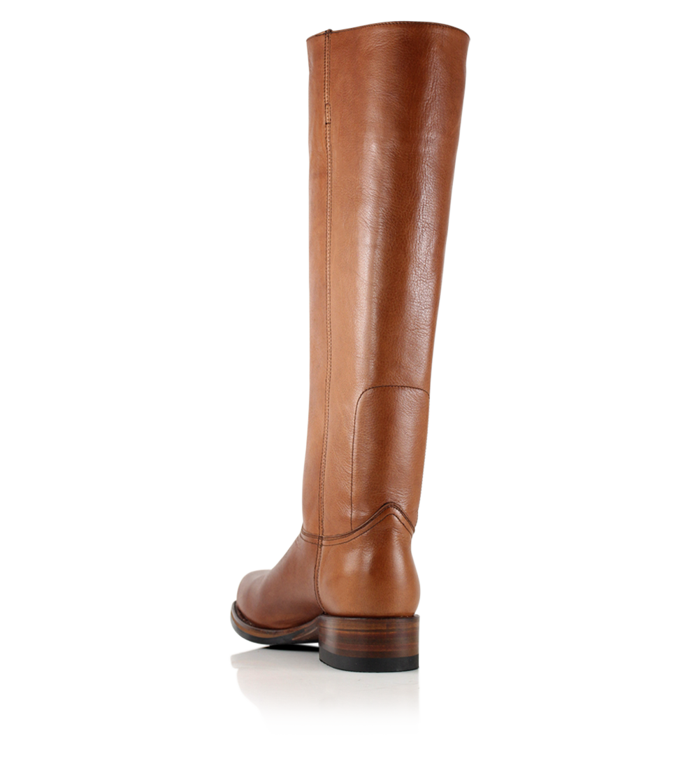 Achilla, Brown Leather, Boot