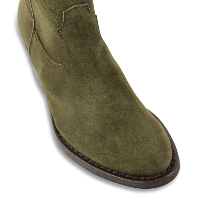Notabene Anna Zip, Olive Suede