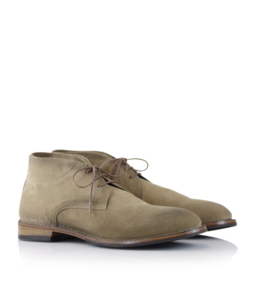 Carlo lace-up shoes, beige suede