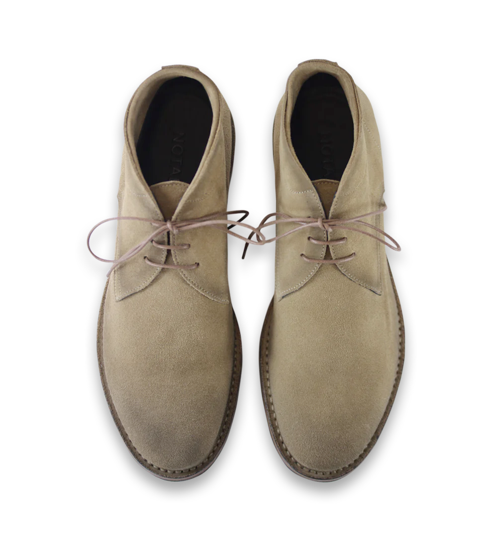 Carlo lace-up shoes, beige suede