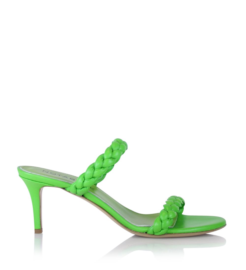 Ortensia 60 sandals, green leather
