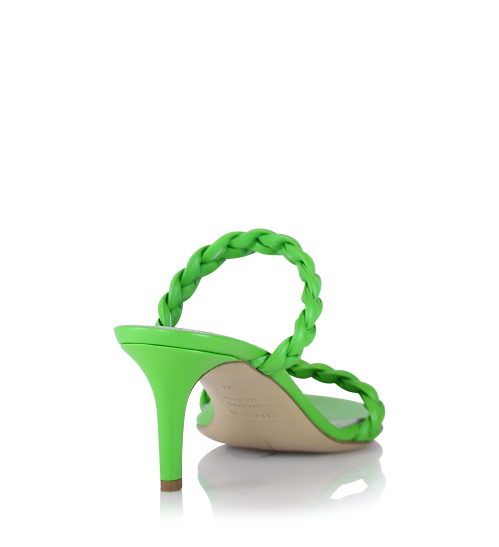 Ortensia 60 sandaler, grøn læder