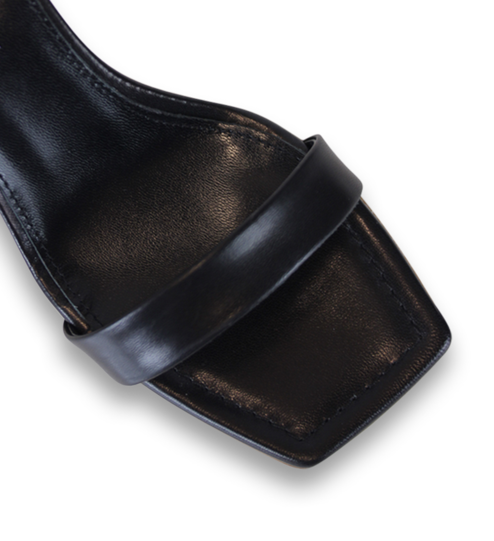 Rina 60 sandals, black leather