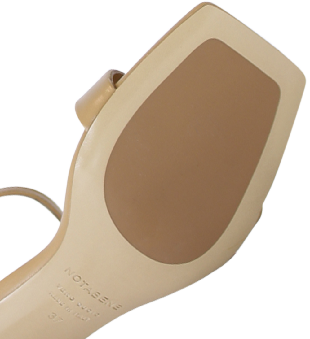 Rina 60 sandaler, nude læder