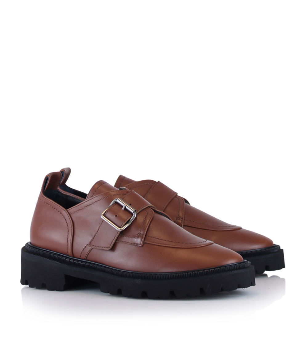 Tenora, Brown Leather, Loafers