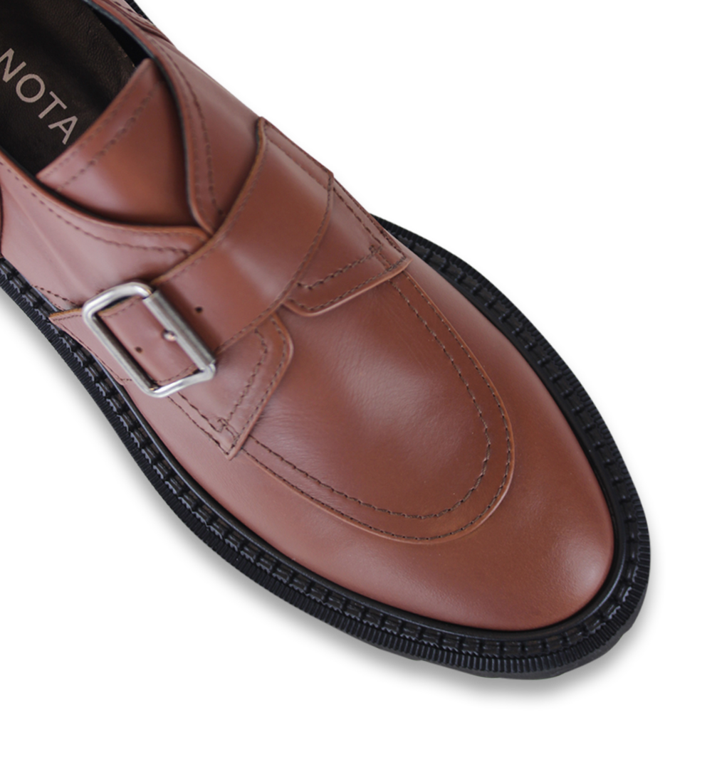 Tenora, Brown Leather, Loafers