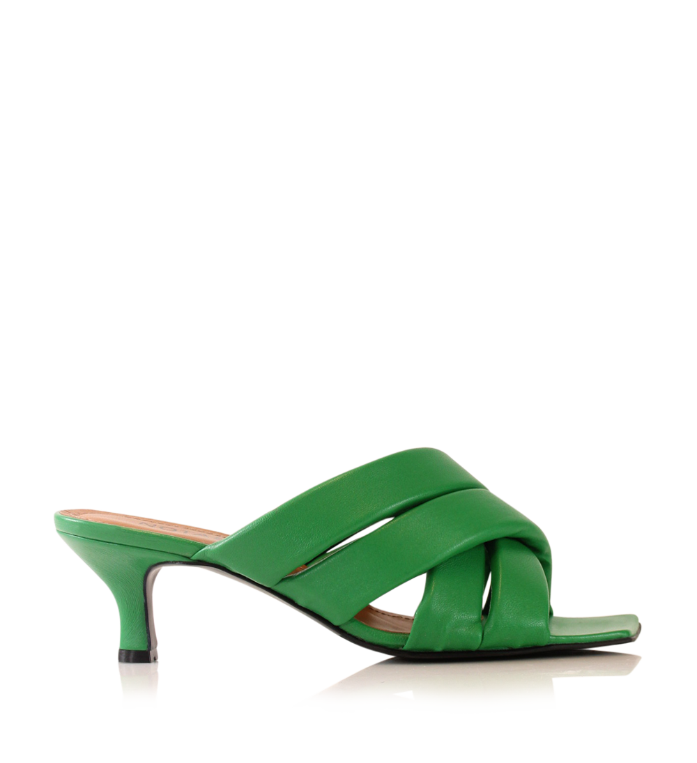 Molly 50 sandaler, grøn læder