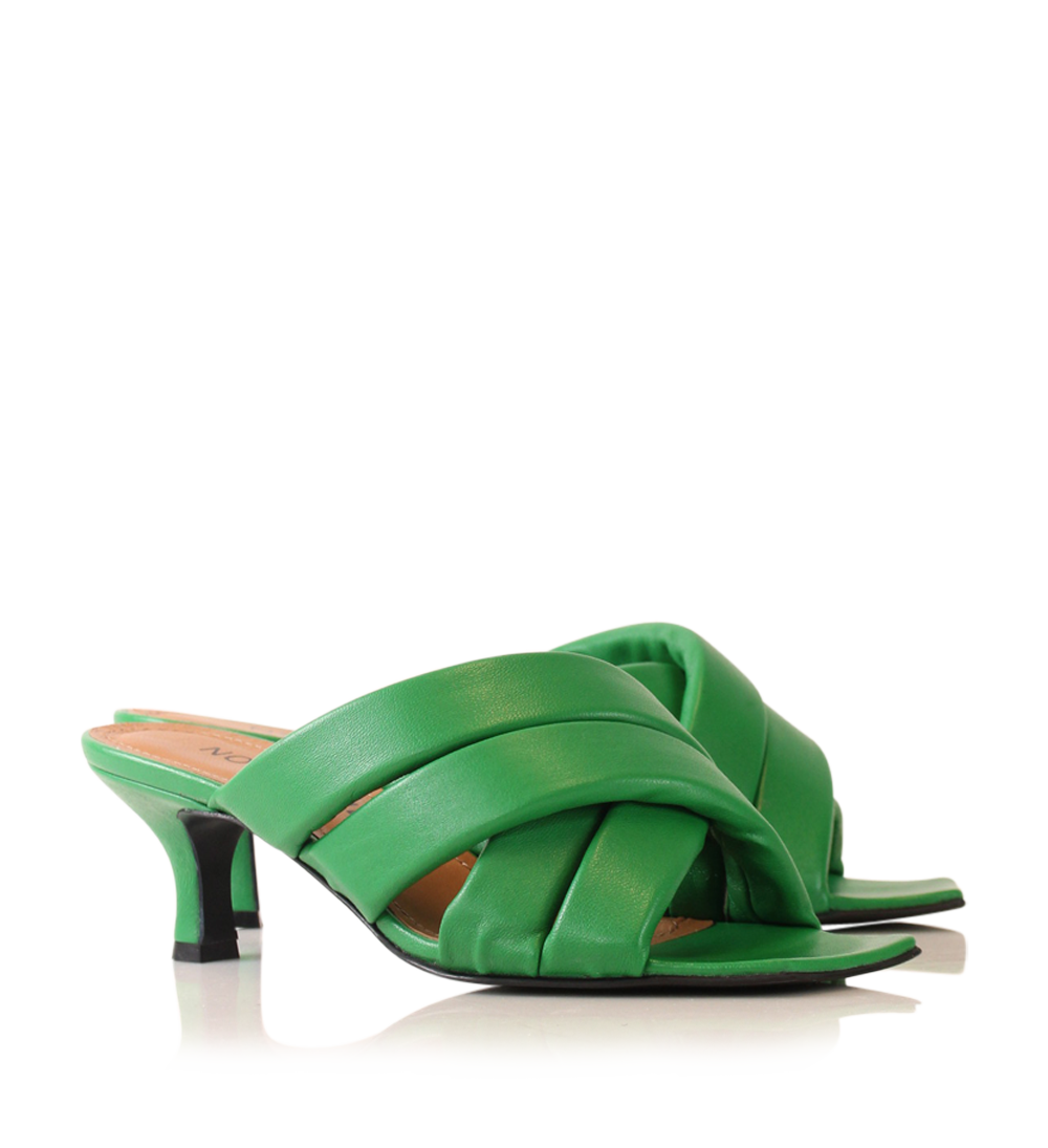 Molly 50 sandaler, grøn læder